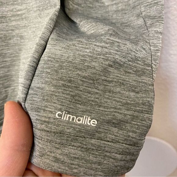 Adidas Racer back gray peach pink trim,  tank top loose fit climalite-size L - Picture 9 of 10